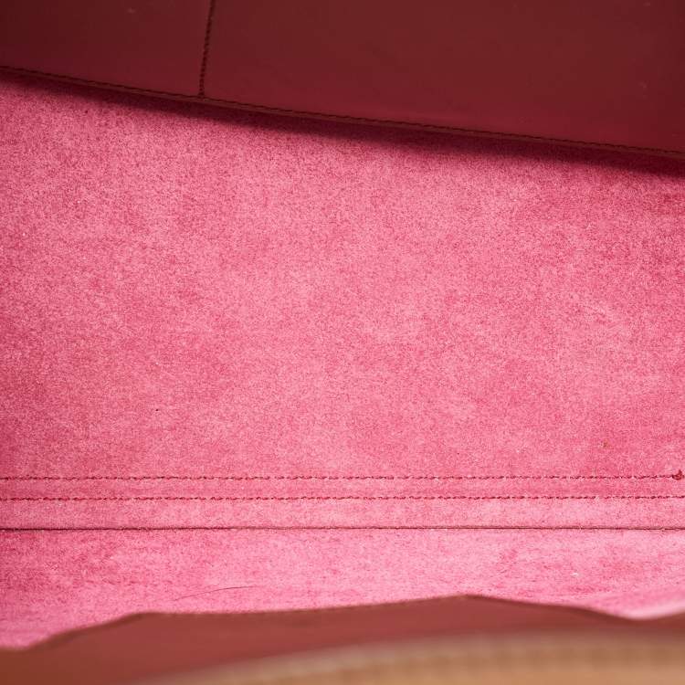 Pre Owned Celine Brown Leather Mini Tie Tote