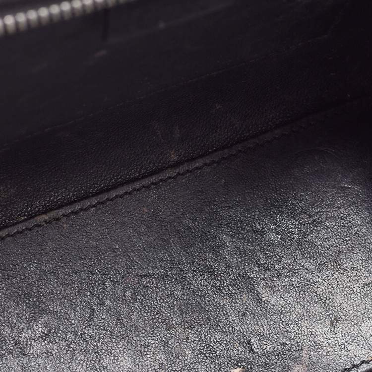 Pre Owned Celine Tri Color Leather and Nubuck Nano Luggage Tote