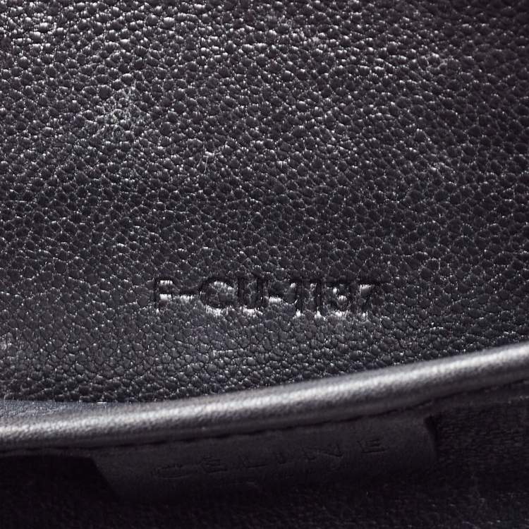 Pre Owned Celine Tri Color Leather and Nubuck Nano Luggage Tote