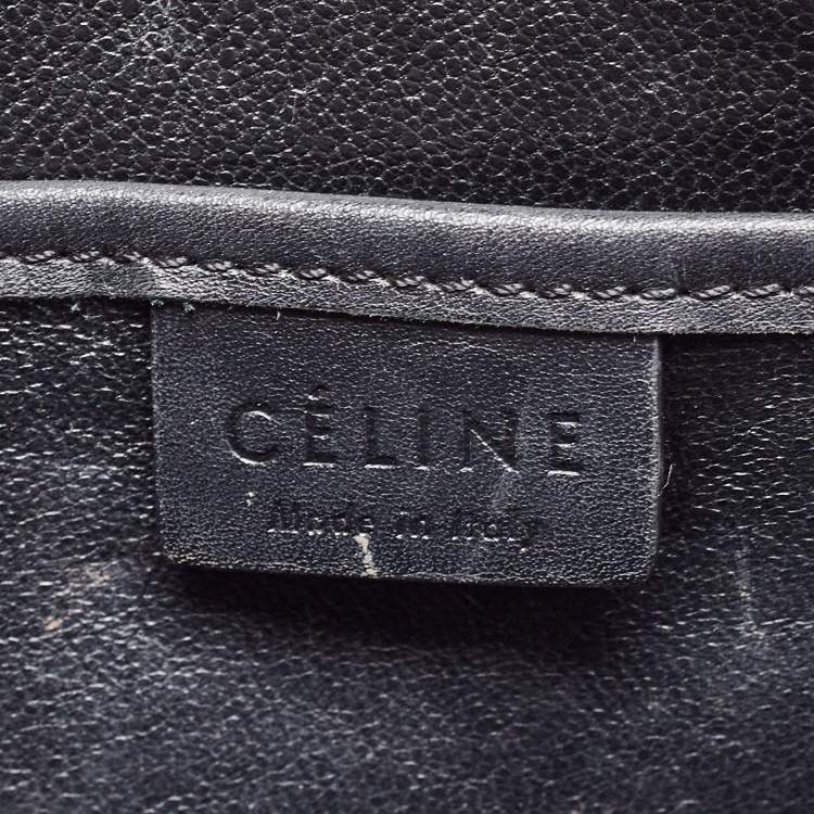 Pre Owned Celine Tri Color Leather and Nubuck Nano Luggage Tote