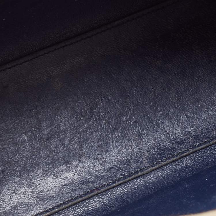 Pre Owned Celine Beige Leather Nano Luggage Tote
