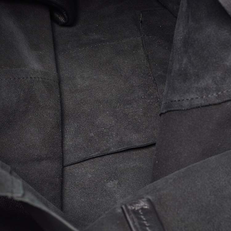 Pre Owned Celine Black Leather Vertical Cabas Tote