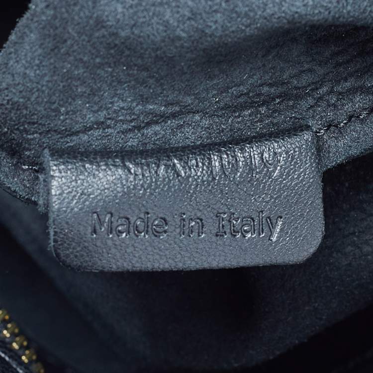 Pre Owned Celine Black Leather Vertical Cabas Tote