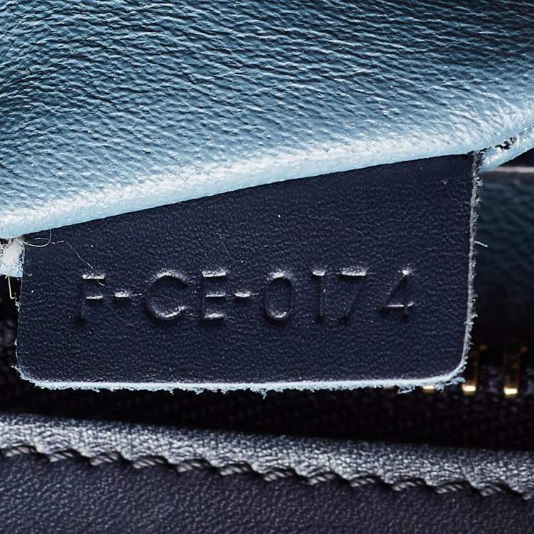 Pre Owned Celine Multicolor Leather Mini Luggage Tote