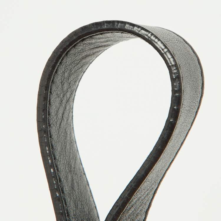 Pre Owned Celine Mustard/Black Leather Flap Blade Flap Bag