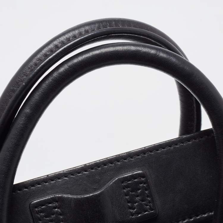 Pre Owned Celine Tricolor Nubuck and Leather Mini Luggage Tote