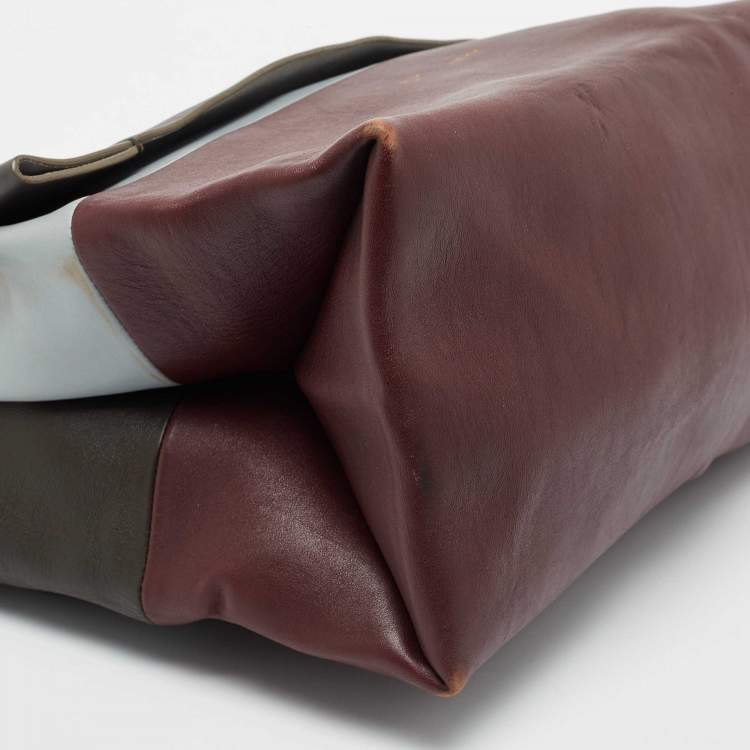 مملوكة مسبقًا Celine Tri Color Leather All Soft Shoulder Bag 