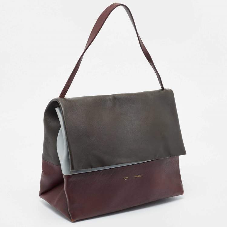 مملوكة مسبقًا Celine Tri Color Leather All Soft Shoulder Bag 