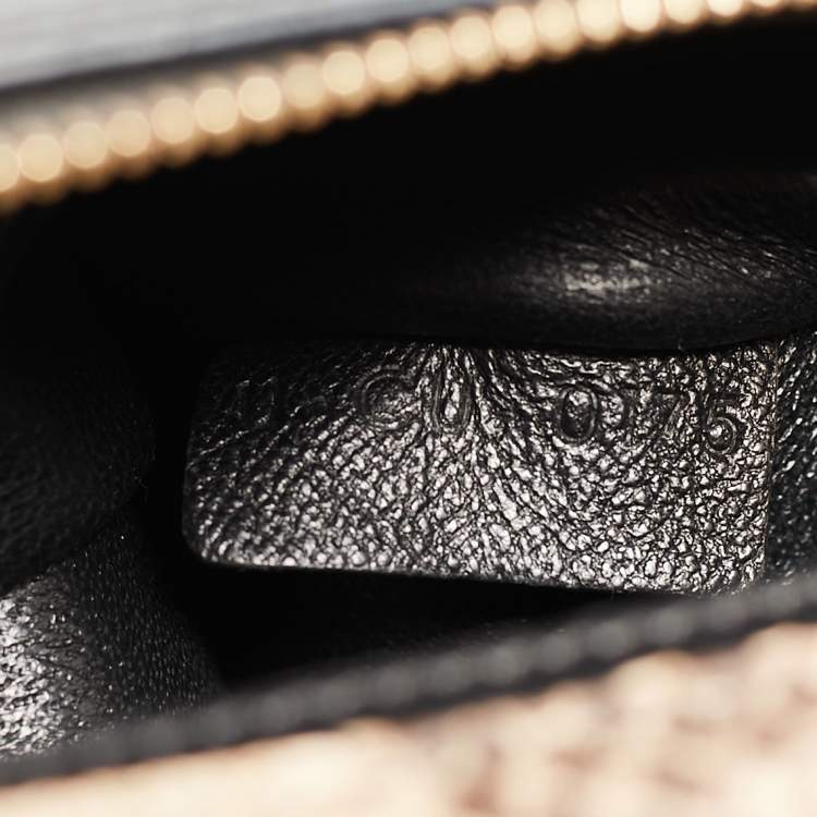 Pre Owned Celine Multicolor Snakeskin And Suede Small Trapeze Bag