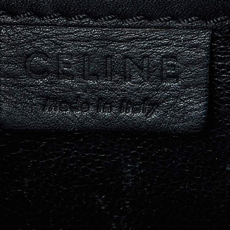 Pre Owned Celine Tricolor Leather Nano Luggage Tote