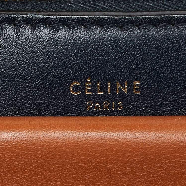 Pre Owned Celine Multicolor Leather Pocket Envelope Shoulder Bag