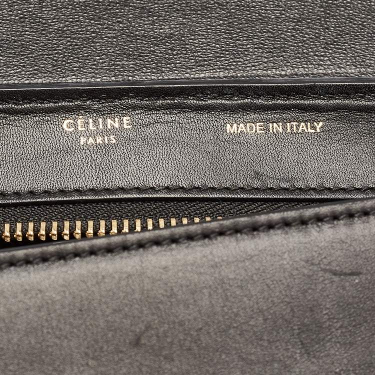 Pre Owned Celine Tricolor Leather Small Trapeze Top Handle Bag