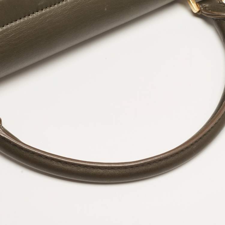 Pre Owned Celine Tricolor Leather Small Trapeze Top Handle Bag
