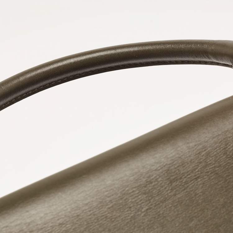 Pre Owned Celine Tricolor Leather Small Trapeze Top Handle Bag
