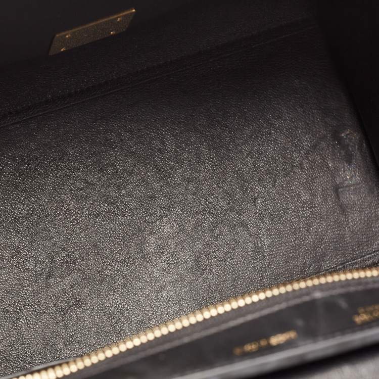 Pre Owned Celine Tricolor Leather Small Trapeze Top Handle Bag