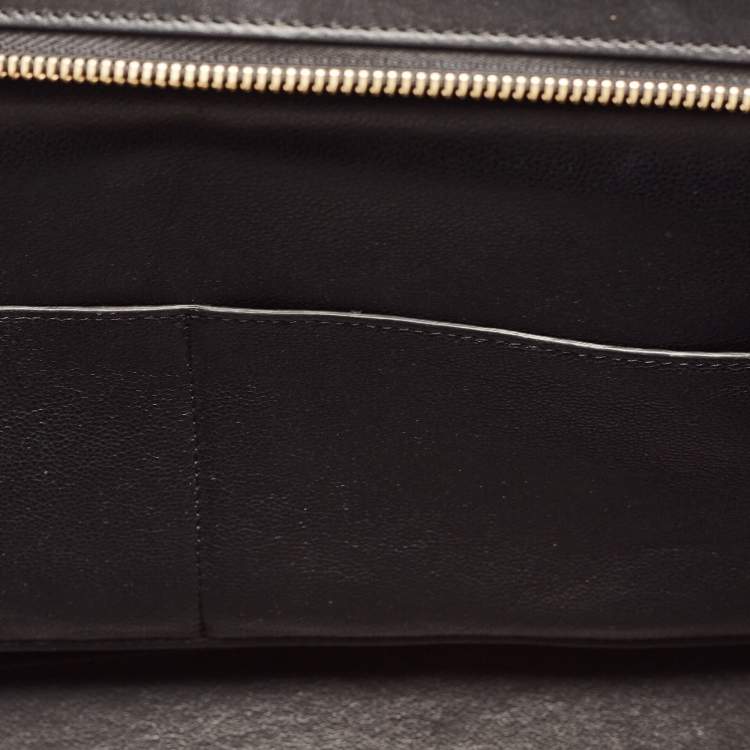 Pre Owned Celine Tricolor Leather Small Trapeze Top Handle Bag