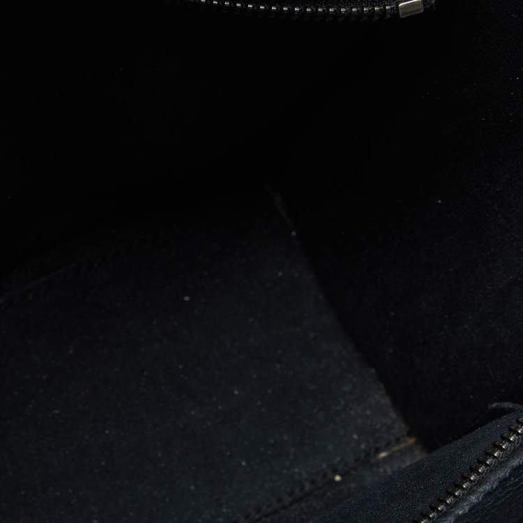 Pre Owned Céline Black Leather Nano Luggage Tote