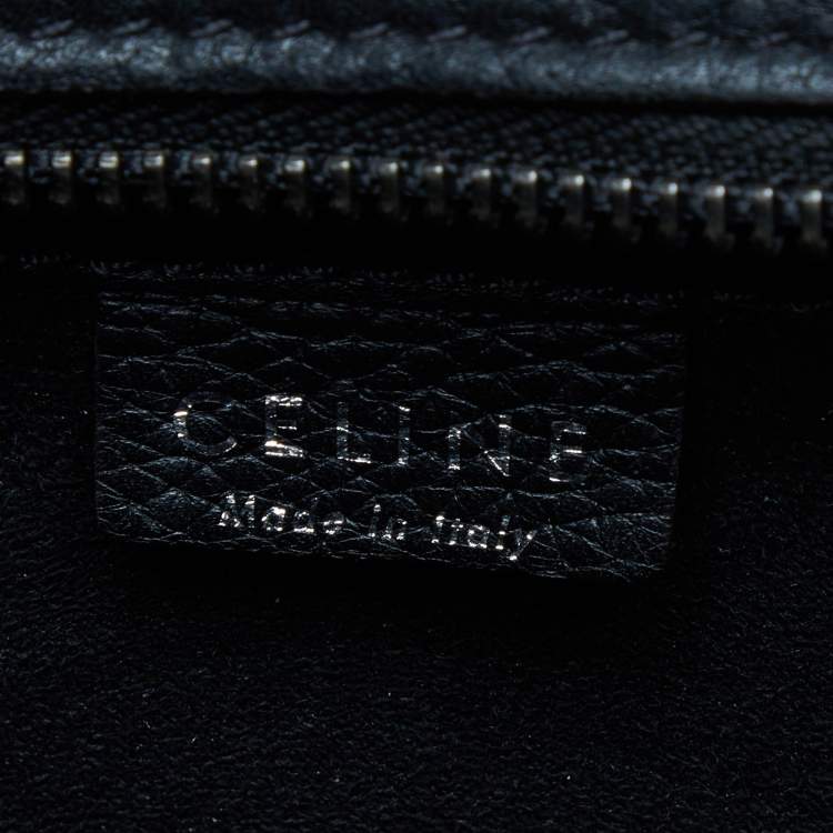 Pre Owned Céline Black Leather Nano Luggage Tote