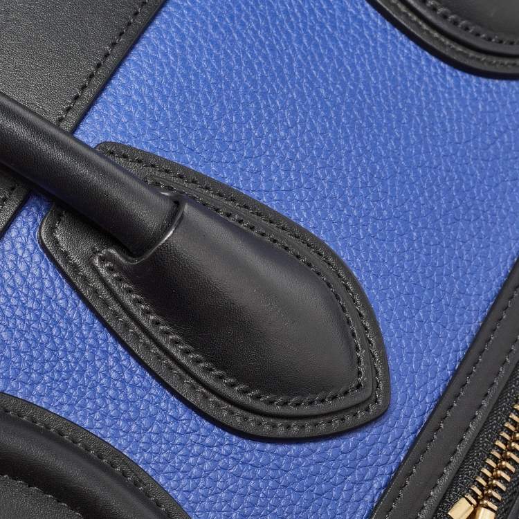 Pre Owned Celine Multicolor Leather Micro Luggage Tote