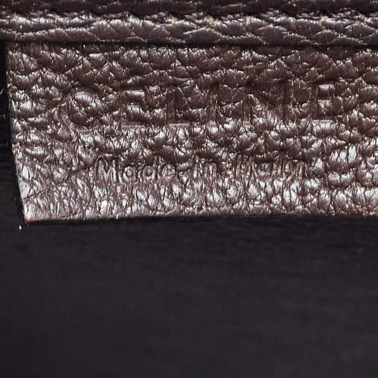 Pre Owned Céline Choco Brown Leather Nano Luggage Tote