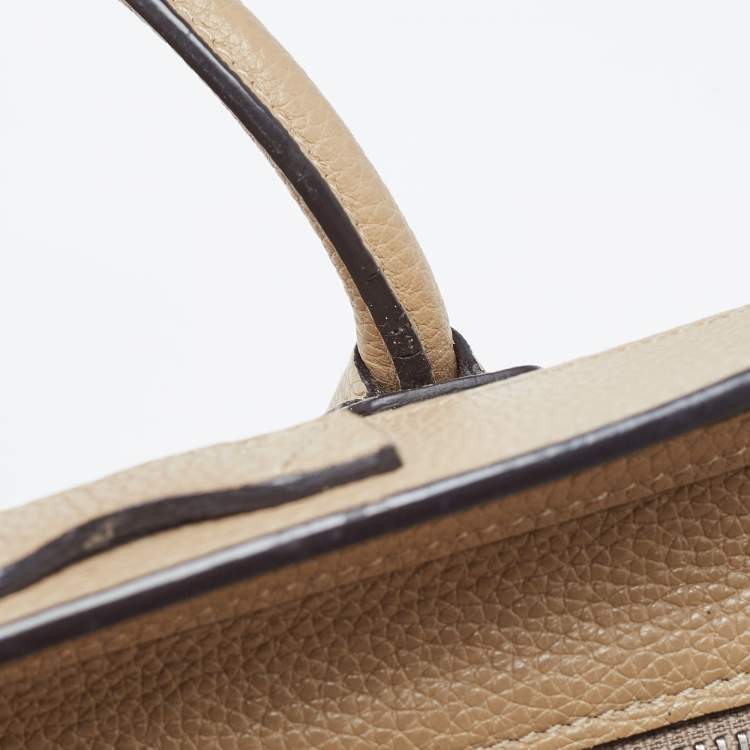 Pre Owned Céline Beige Leather Nano Luggage Tote