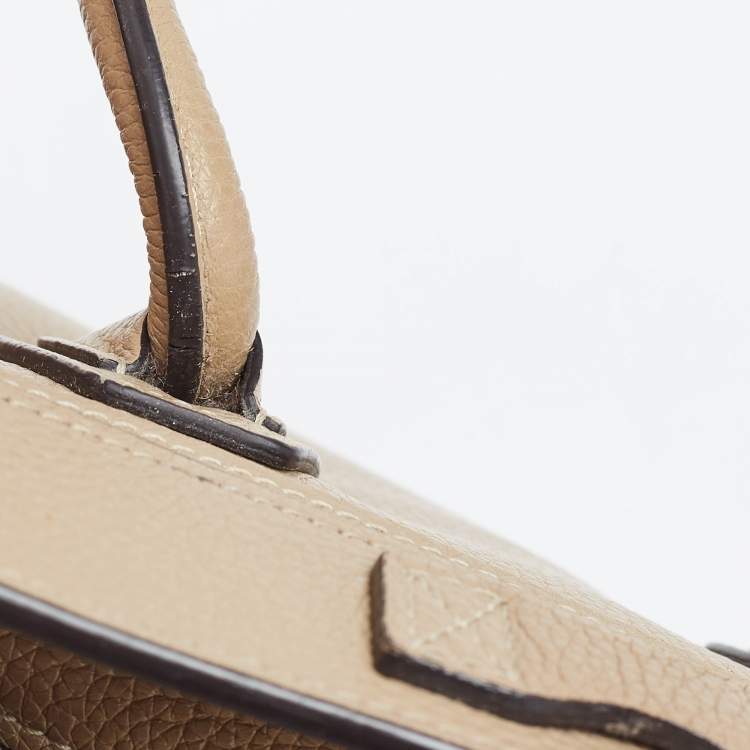 Pre Owned Céline Beige Leather Nano Luggage Tote