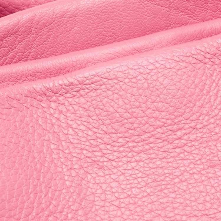 Pre Owned Celine Fuchsia Leather Blossom Satchel