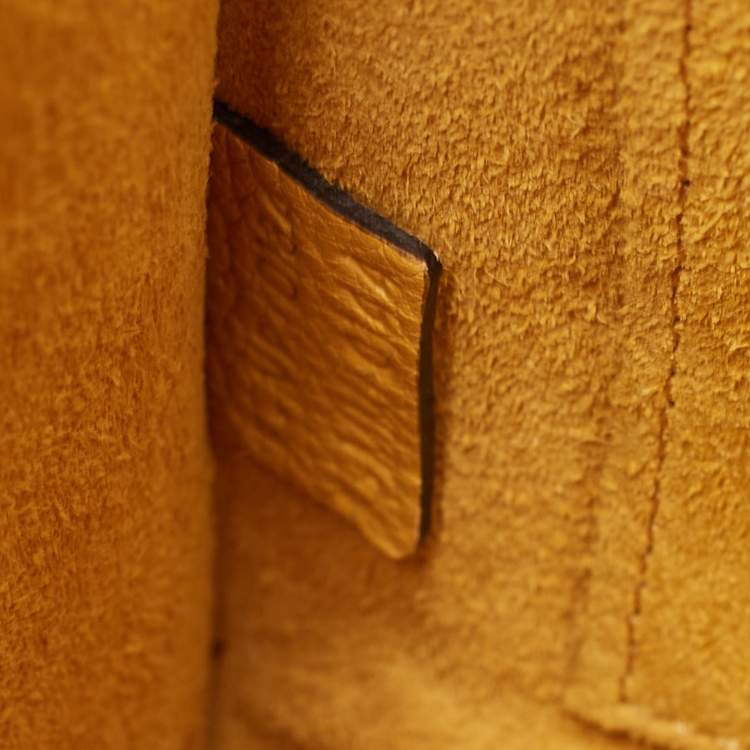 Pre Owned Céline Mustard Leather Nano Luggage Tote