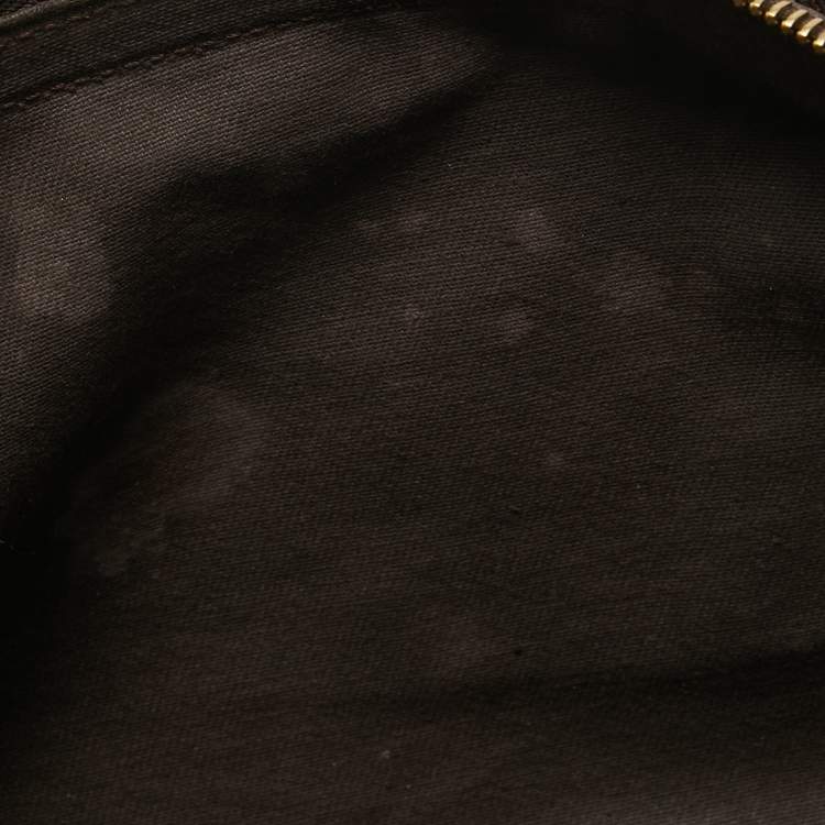 Pre Owned Celine Dark Brown Suede and Leather Boogie Satchel