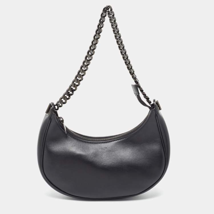 Celine Black Leather Ava Chain Shoulder Bag Celine | TLC