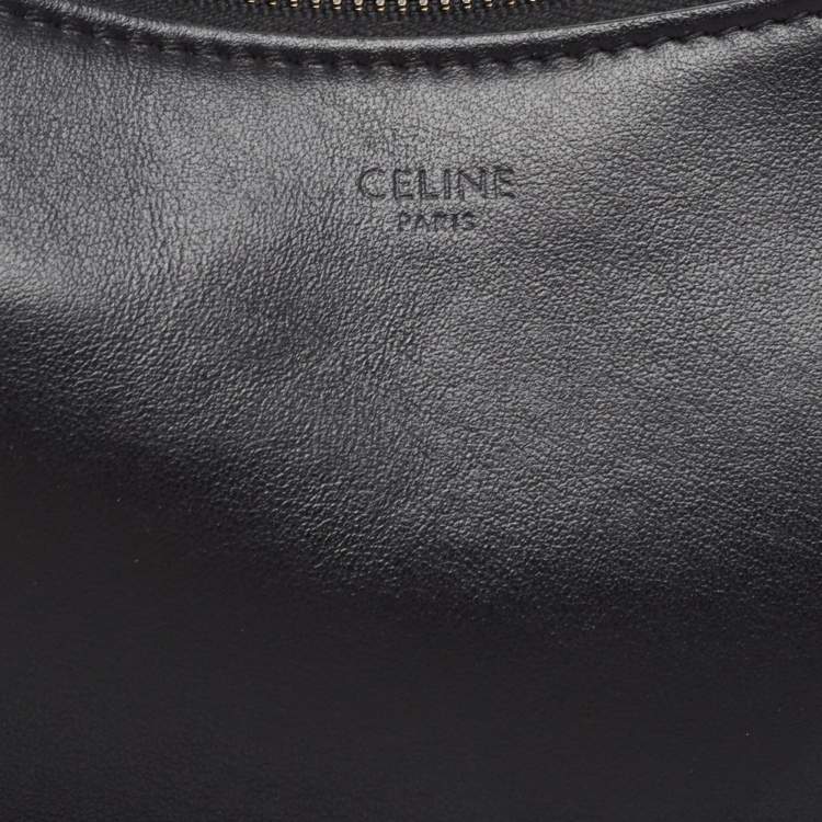 Pre Owned Celine Black Leather Ava Chain Shoulder Bag