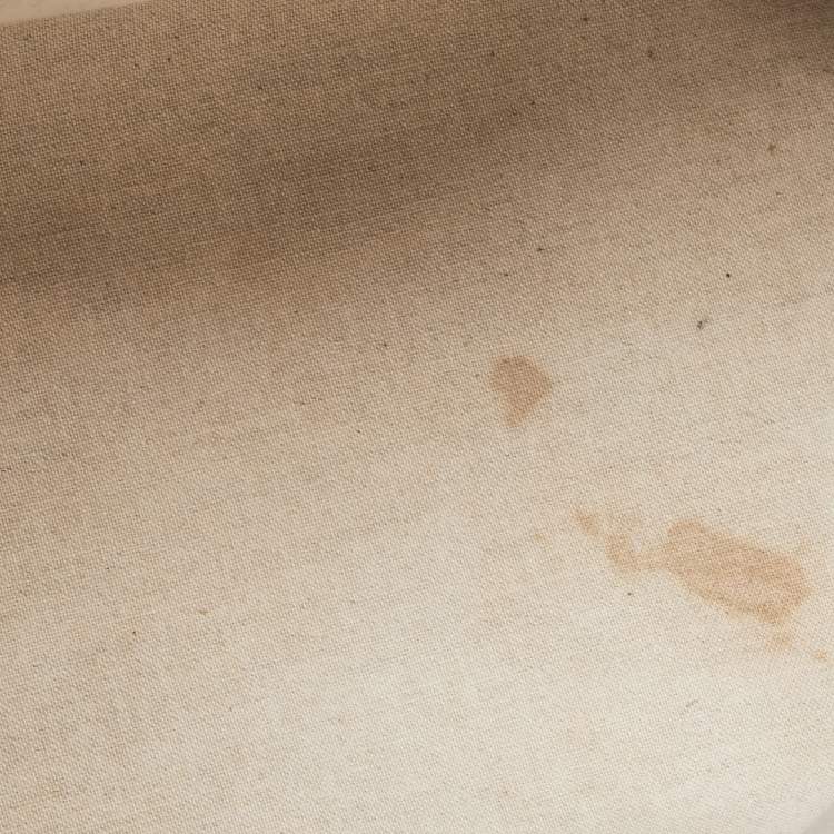 Pre Owned Celine Beige/Brown Striped Jacquard Cabas Thais Tote