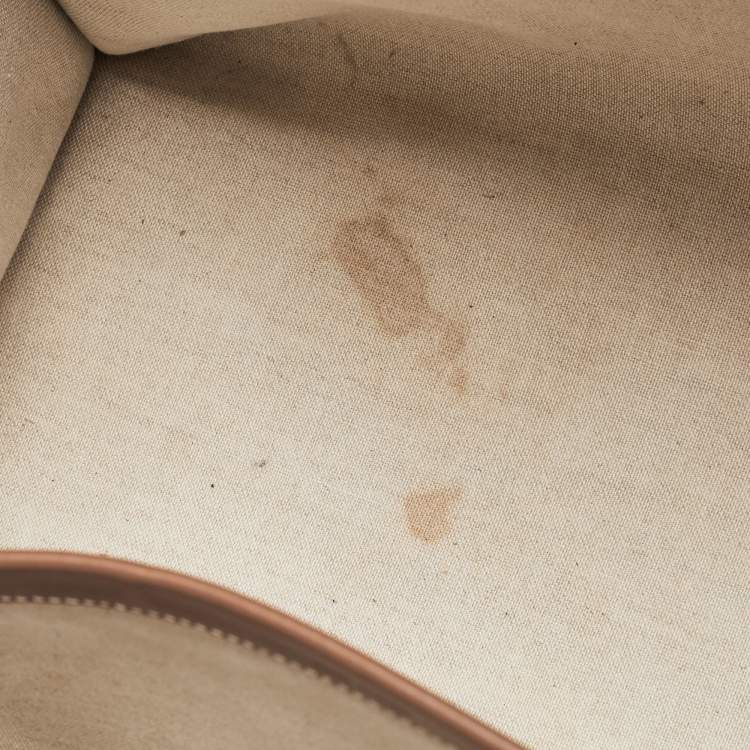 Pre Owned Celine Beige/Brown Striped Jacquard Cabas Thais Tote