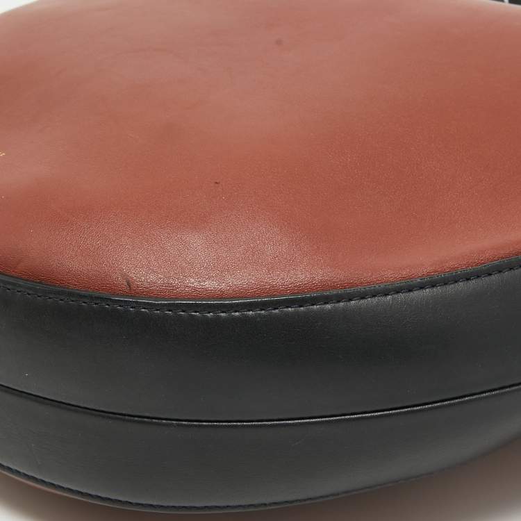 Pre Owned Celine Brown/Navy Blue Leather Hobo 