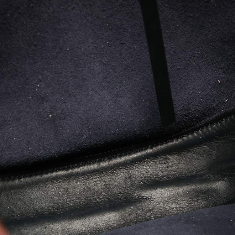 Pre Owned Celine Brown/Navy Blue Leather Hobo 