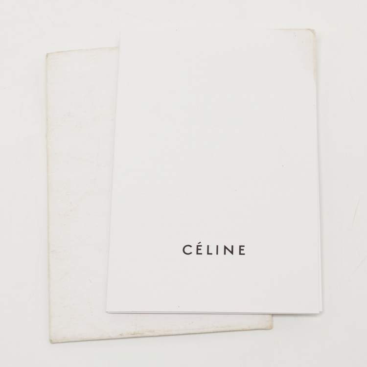 Pre Owned Celine Two Tone Blue Nubuck and Leather Medium Phantom Tote