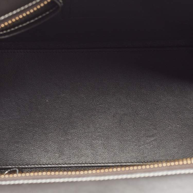 Pre Owned Celine Tricolor Leather Micro Luggage Tote