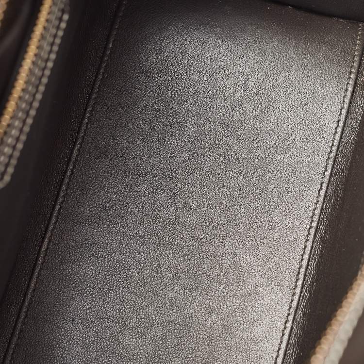 Pre Owned Celine Tricolor Leather Micro Luggage Tote