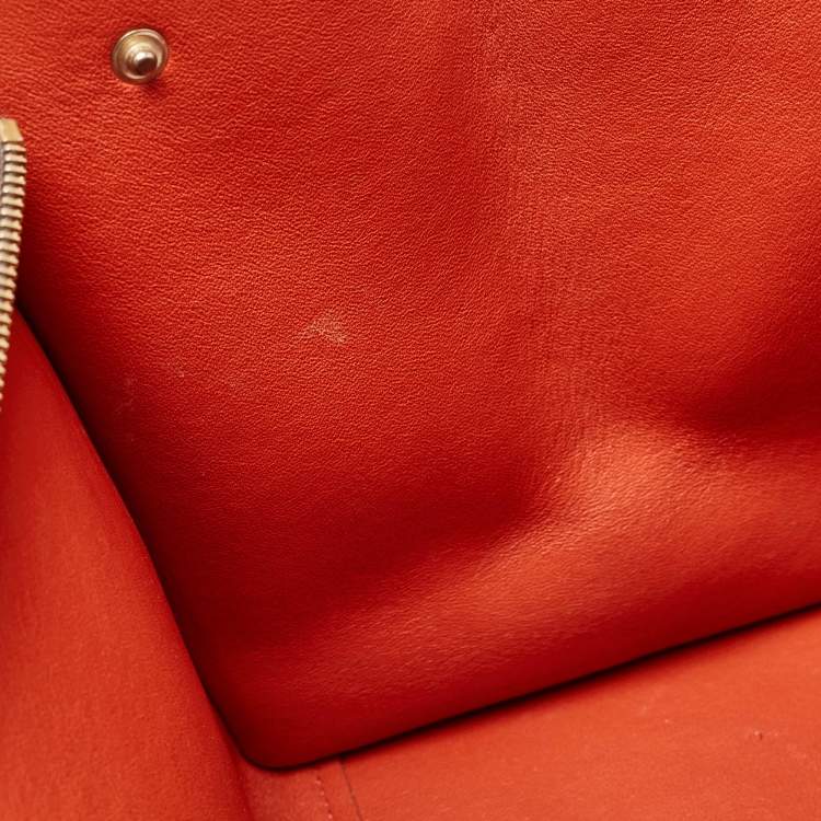 Pre Owned Celine Tri Color Leather and Suede Medium Trapeze Bag