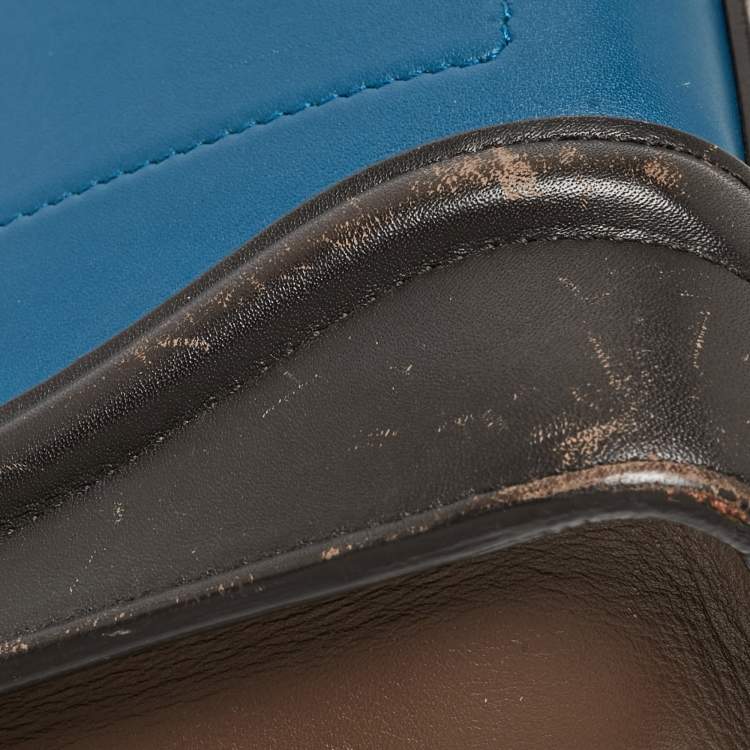 Pre Owned Celine Multicolor Leather Micro Luggage Tote