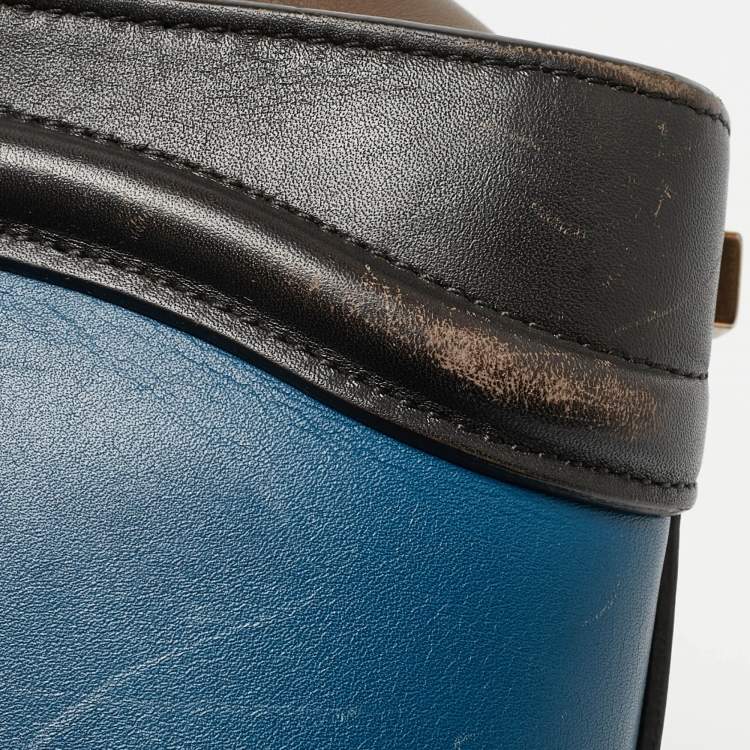 Pre Owned Celine Multicolor Leather Micro Luggage Tote