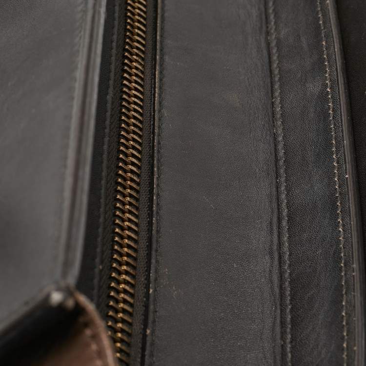 Pre Owned Celine Multicolor Leather Micro Luggage Tote