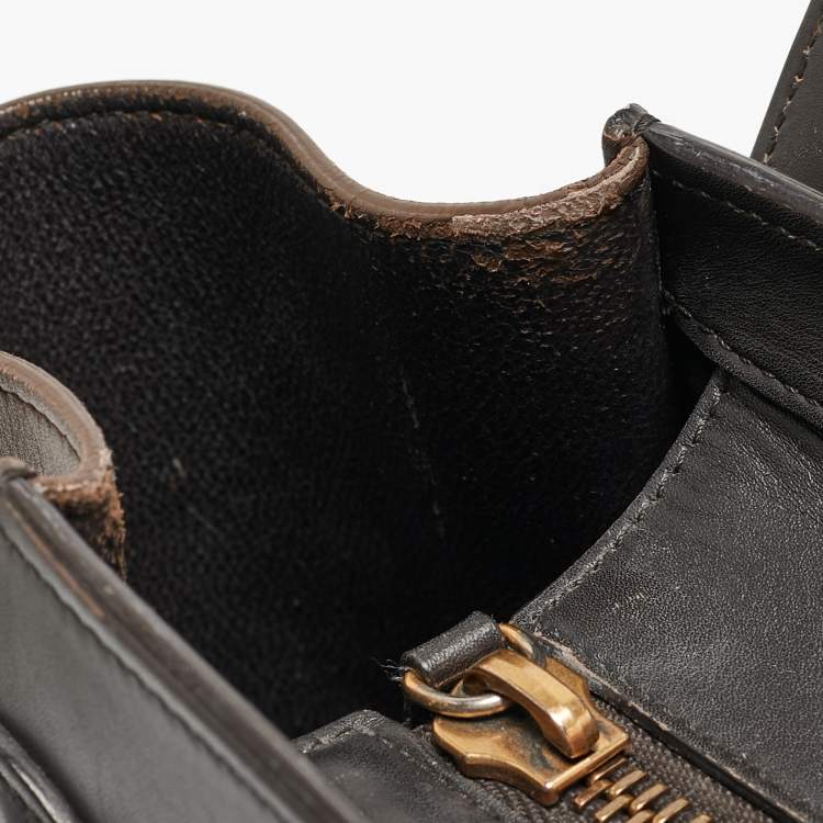 Pre Owned Celine Multicolor Leather Micro Luggage Tote