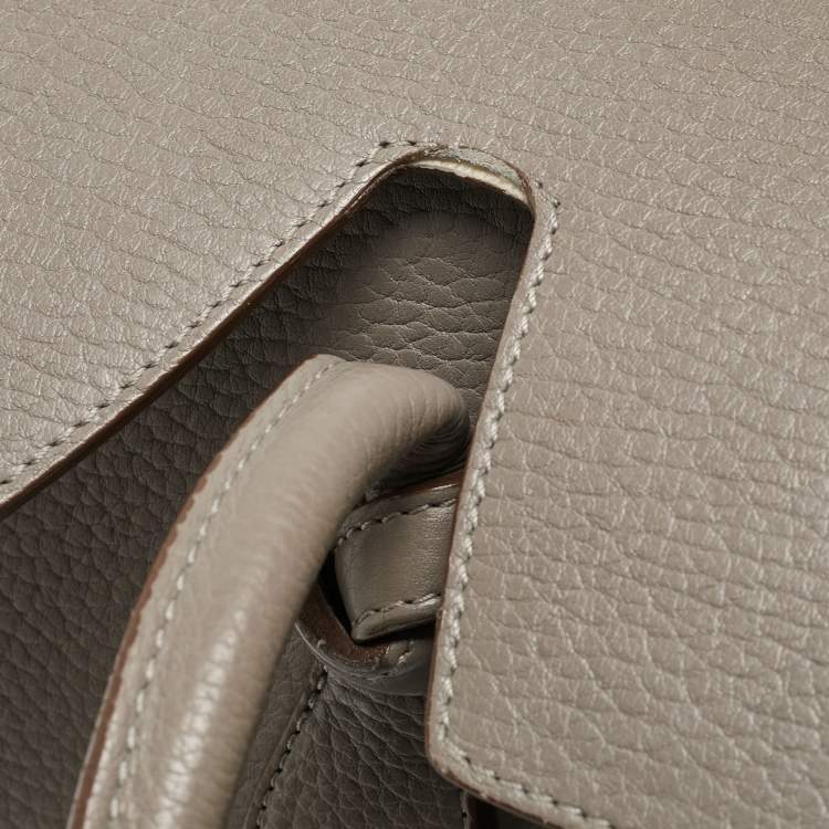 مملوكة مسبقًا Celine Grey Leather Mini Tie Tote