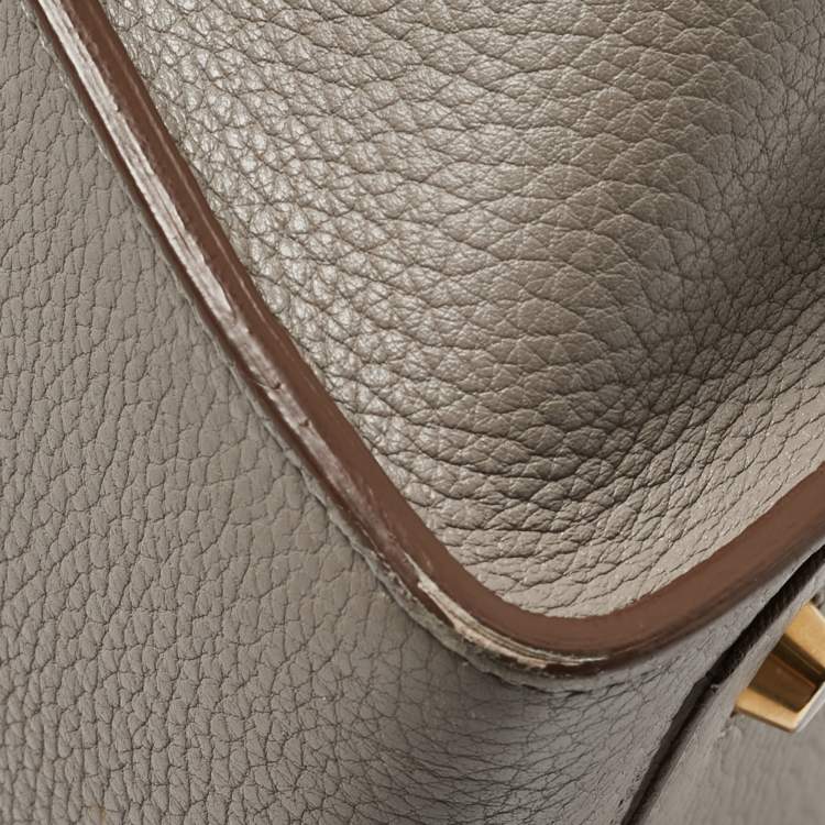 مملوكة مسبقًا Celine Grey Leather Mini Tie Tote