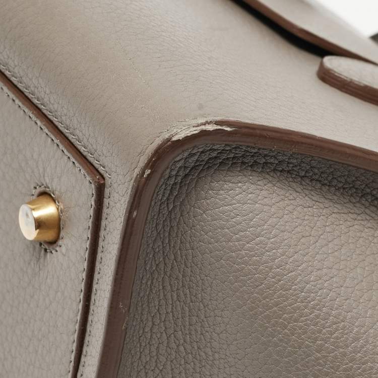 مملوكة مسبقًا Celine Grey Leather Mini Tie Tote