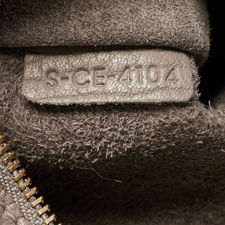 مملوكة مسبقًا Celine Grey Leather Mini Tie Tote