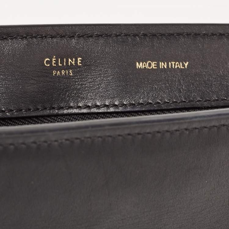 Pre Owned Celine Tri Color Canvas and Leather Medium Trapeze Bag