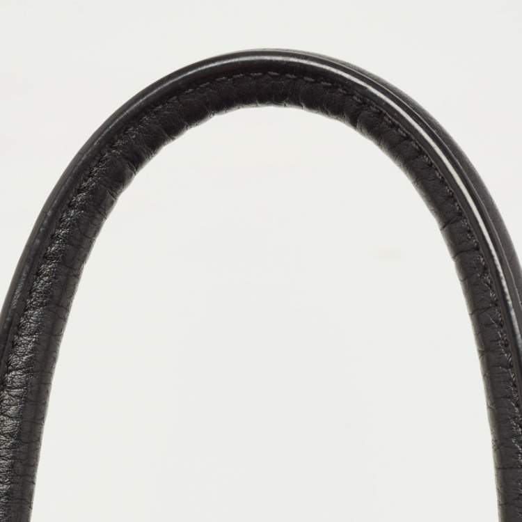 Pre Owned Celine Black Leather Small Tie Tote