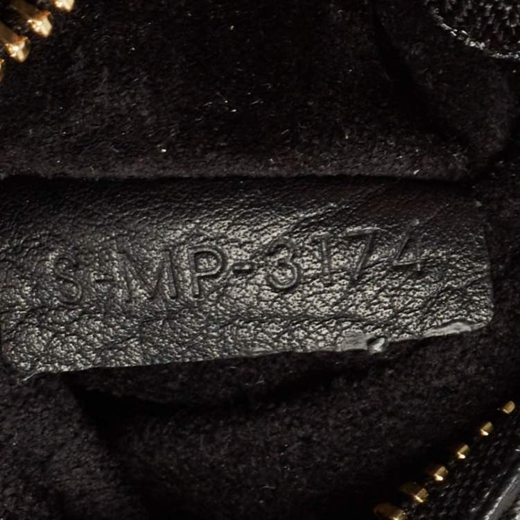 Pre Owned Celine Black Leather Small Tie Tote